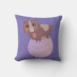 Cute Guinea Pigs Exercising Cushion