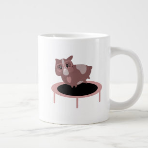 Cute Guinea Pigs Exercising Large Coffee Mug