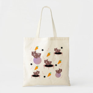 Cute Guinea Pigs Fitness Exercise Animals Tote Bag