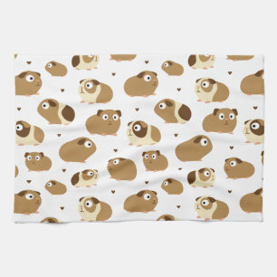 Cute Guinea Pigs Kitchen Towel
