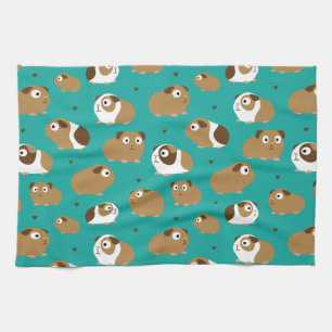 Cute Guinea Pigs Kitchen Towel