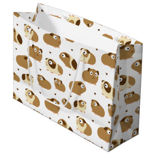 Cute Guinea Pigs Large Gift Bag