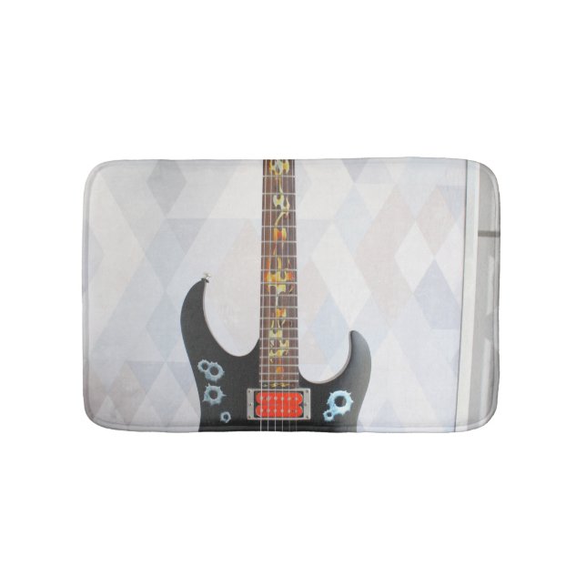 Cute Guitar Bath Mat (Front)