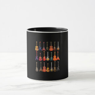 Cute Guitar Rock And Roll Musical Instruments Gift Mug