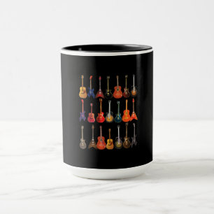 Cute Guitar Rock And Roll Musical Instruments Gift Mug