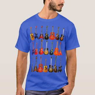 Cute Guitar Rock N Roll Musical Instruments  Gift  T-Shirt