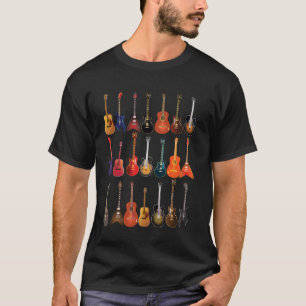 Cute Guitar Rock N Roll Musical Instruments Shirt
