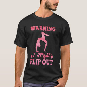 Cute Gymnastics Art for Girls Kids Women Tumbling T-Shirt