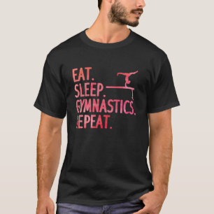 Cute Gymnastics Art for Girls Kids Women Tumbling T-Shirt