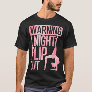 Cute Gymnastics Art For Girls Women Tumbling T-Shirt