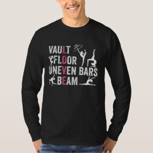 Cute Gymnastics Girls Love Beam Gymnast Womens Kid T-Shirt
