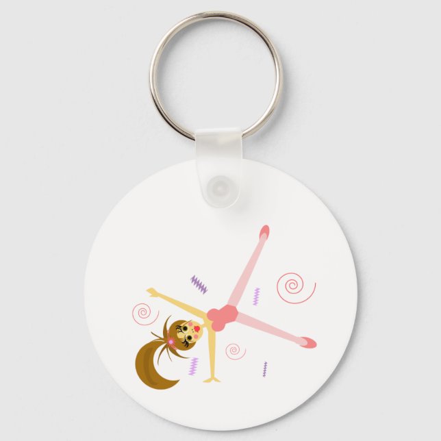 Cute Gymnist Key Chain (Front)