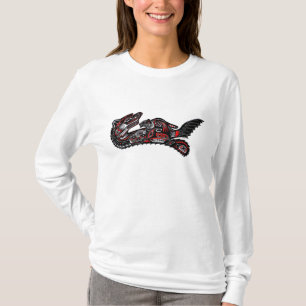 Cute Haida Mother Otter & Baby Shirt