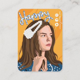 Cute Hair Clip Display Card