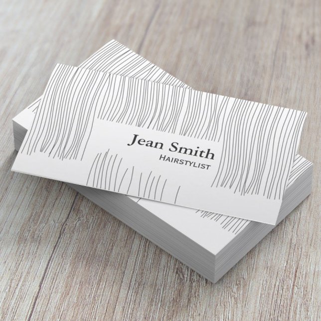 Cute Haircut Hairdresser/Hairstylist Business Card (Creator Uploaded)
