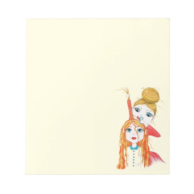 Cute Haircut Hairdresser Notepad (Front)