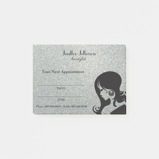 Cute Hairdresser Appointment Post-it® Notes (Front)