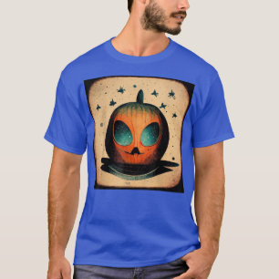 Cute Halloween 2022 Outfit Vintage Pumpkin Pajama T-Shirt
