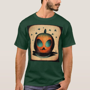 Cute Halloween 2022 Outfit Vintage Pumpkin Pajama T-Shirt