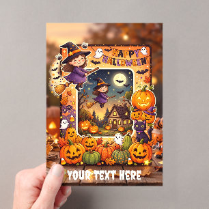 Cute Halloween Acrylic Invitation #6