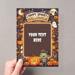 Cute Halloween Acrylic Invitation #7