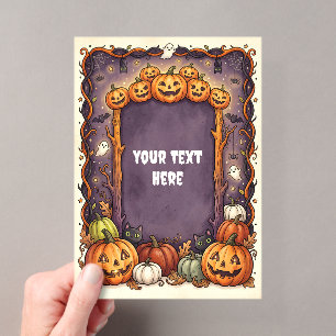 Cute Halloween Acrylic Invitation #9