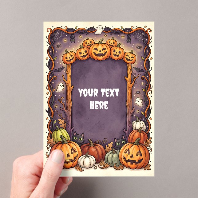 Cute Halloween Acrylic Invitation #9 (Insitu (Handheld))