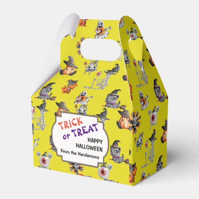 Cute Halloween all-over design custom Favour Box (Front Side)