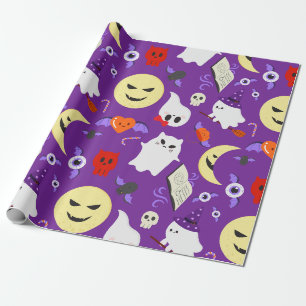 Cute Halloween Attributes Wrapping Paper