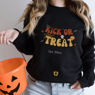 Cute Halloween Baby Announcement Pregnancy Year  Sweatshirt