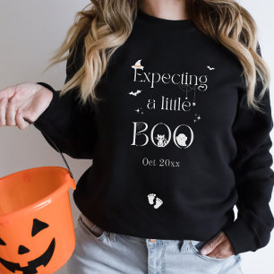 Cute Halloween Baby Announcement Pregnancy Year  Sweatshirt