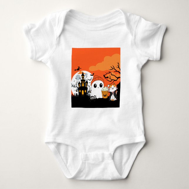 Cute Halloween! 👻 Baby Bodysuit (Front)