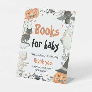 Cute Halloween Baby Shower Books for baby Sign