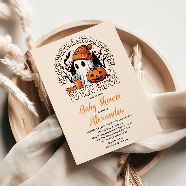 Cute Halloween Baby Shower Invitation (Creator Uploaded)