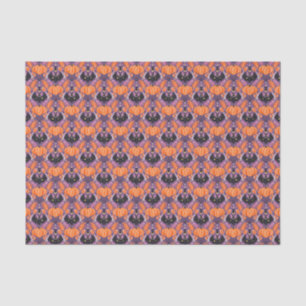 Cute Halloween Bat and Pumpkin Decoupage  Tissue Paper