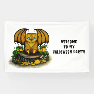  Cute Halloween Bat Banner