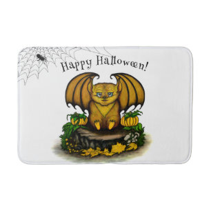 Cute Halloween Bat Bath Mat