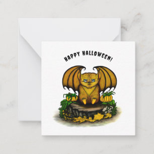  Cute Halloween Bat Card