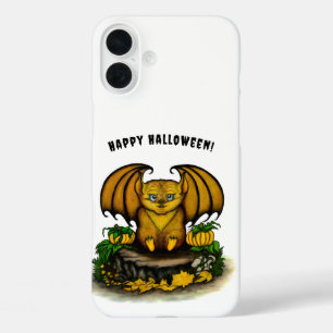 Cute Halloween Bat iPhone 16 Plus Case
