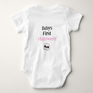 Cute Halloween Bat Cat - Purr-fectly Spooky Pun Baby Bodysuit