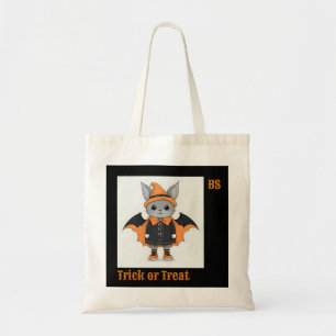 Cute Halloween bat in Disguise Trick or Treat Tote Bag