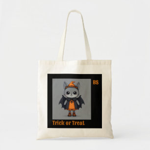 Cute Halloween bat in Disguise Trick or Treat Tote Bag