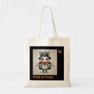 Cute Halloween bat in Disguise Trick or Treat Tote Bag
