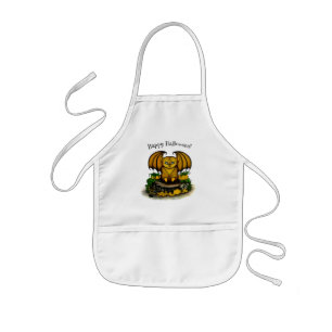 Cute Halloween Bat Kids Apron