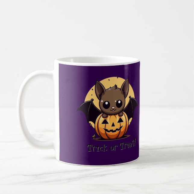 Cute Halloween Bat Mug (Left)
