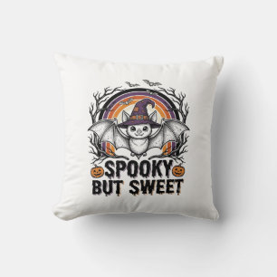 Cute Halloween Bat Vintage Engraving Spooky Shirt Cushion