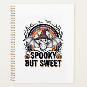 Cute Halloween Bat Vintage Engraving Spooky Shirt Planner