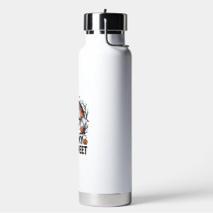 Cute Halloween Bat Vintage Engraving Spooky Shirt Water Bottle
