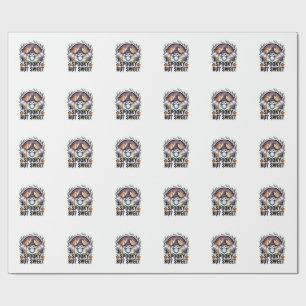 Cute Halloween Bat Vintage Engraving Spooky Shirt Wrapping Paper