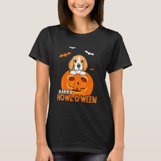 Cute Halloween Beagle Dog Pumpkin Costumes Thanksg T-Shirt